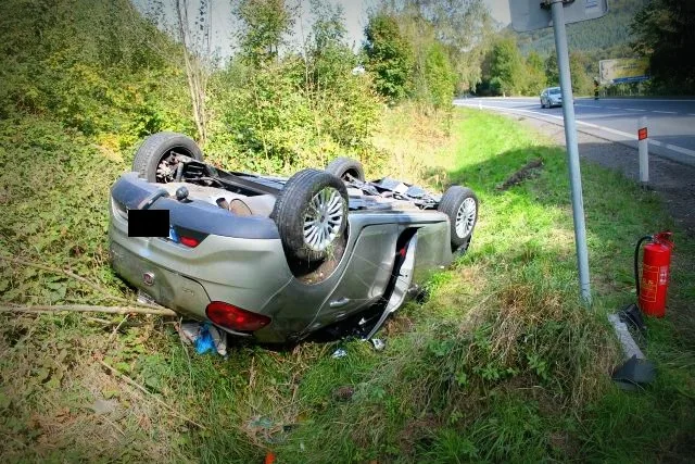 Nehoda v Malé Skále. Foto: Policie ČR
