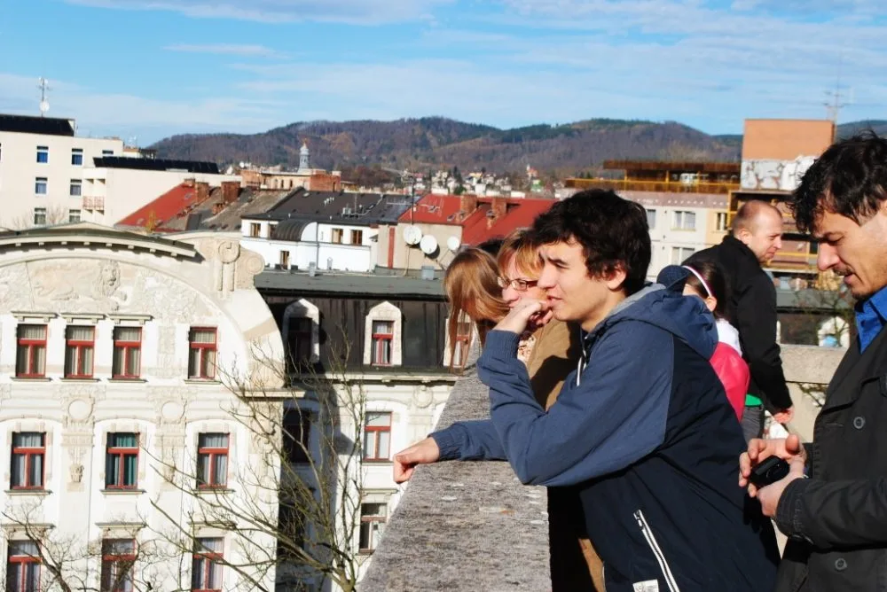 Vyhlídka z věže zámku.