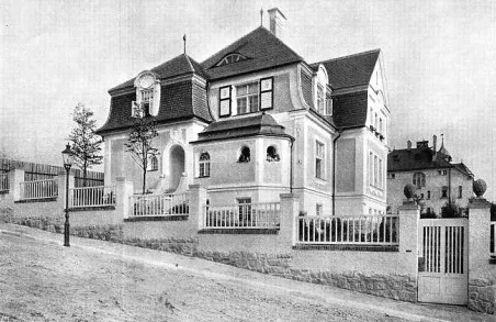 Historická fotografie vily. Foto: liberec-reichenberg.net
