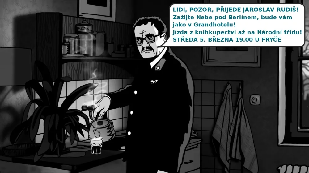 Alois Nebel zve na autorský večer k Fryčovi