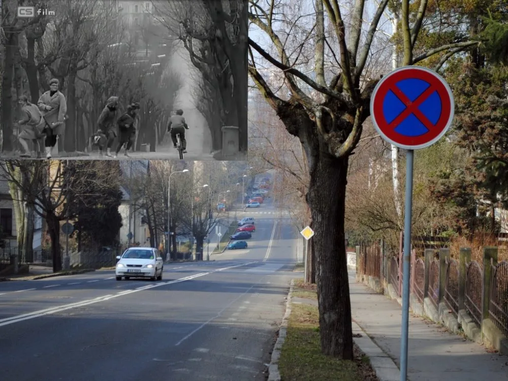 Vítězná ulice ve fimu a ve skutečnosti