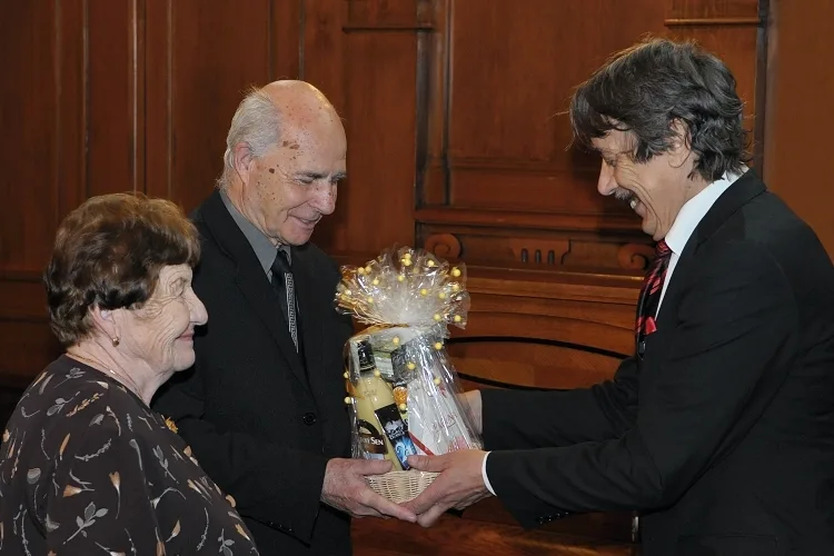 Manželé Kulhánkovi si připomněli jubilejních 60 let společného života. Foto: Jan Vrabec