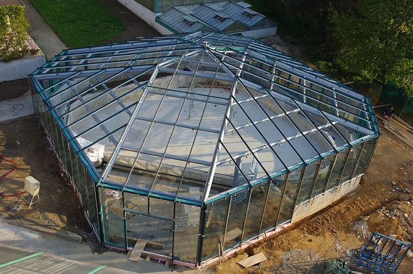 Nový pavilon botanické zahrady začíná nabírat na obrysech. Foto: Botanická zahrada Liberec
