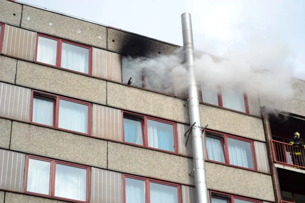 Zapomenutá svíčka zapálila pokoj na harcovských kolejích. Foto: HZSLK