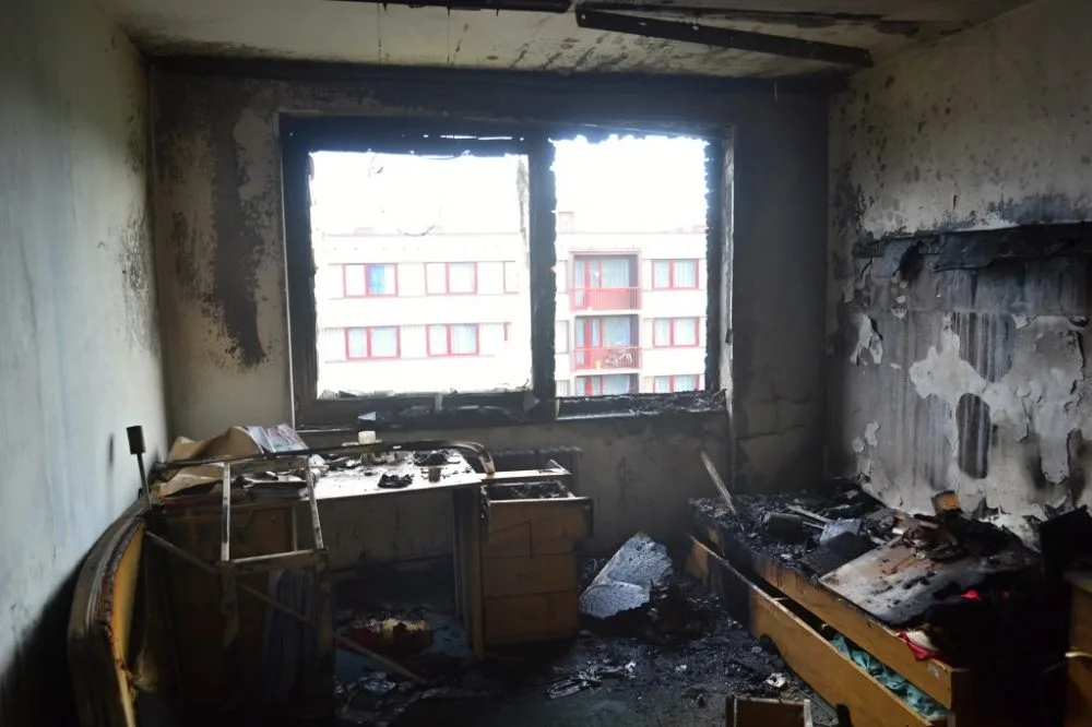 Zapomenutá svíčka zapálila pokoj na harcovských kolejích. Foto: HZSLK