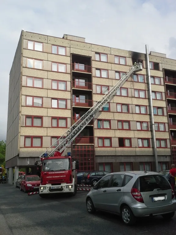 Zapomenutá svíčka zapálila pokoj na harcovských kolejích. Foto: HZSLK