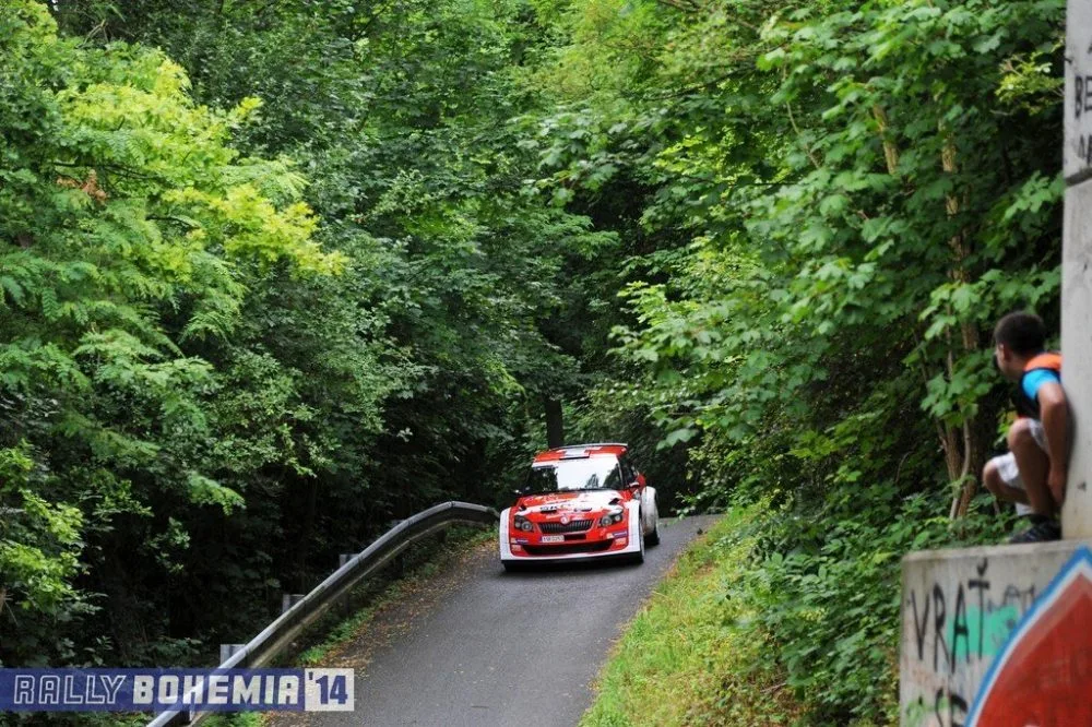 Jan Kopecký na trati Rally Bohemia 2014. Foto: Ivo Nesrovnal