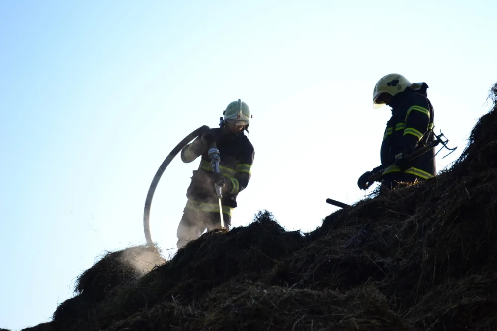 Požár zasáhl plochu 20 x 10 metrů. Foto: HZSLK