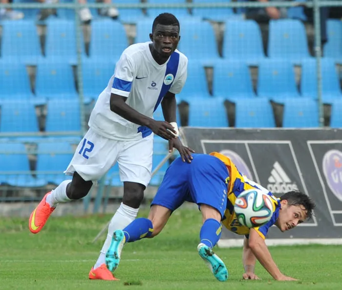 Isaac Sackey v prvním zápase v Košicích. Foto: Jaroslav Appeltauer