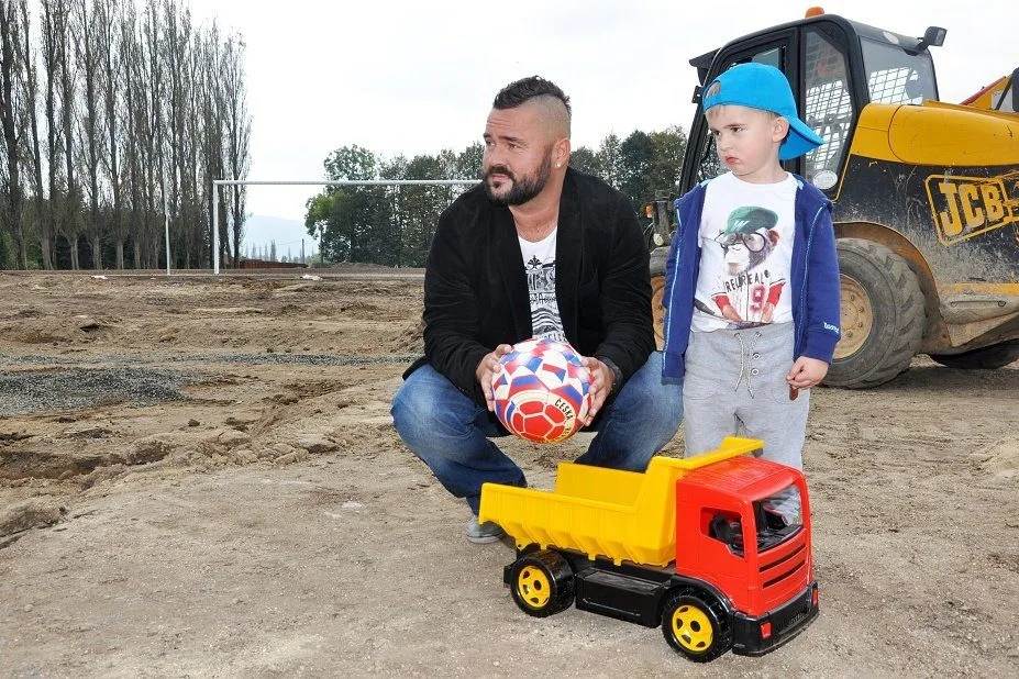Roman Šotola se synem. Foto: Jan Pešek
