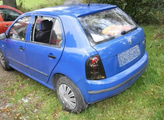 Vykradená Fabie. Foto: Policie ČR