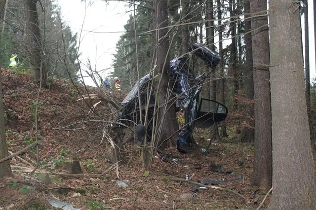 Nehoda si vyžádala život řidiče. Foto: Policie ČR