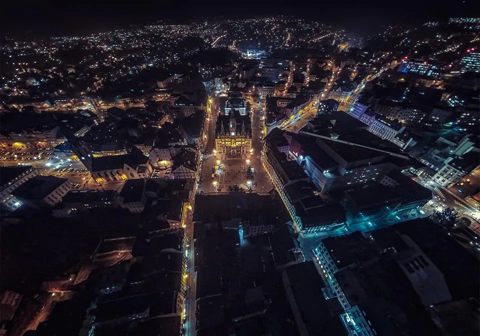 Noční Liberec. Foto: Jan Mocňák
