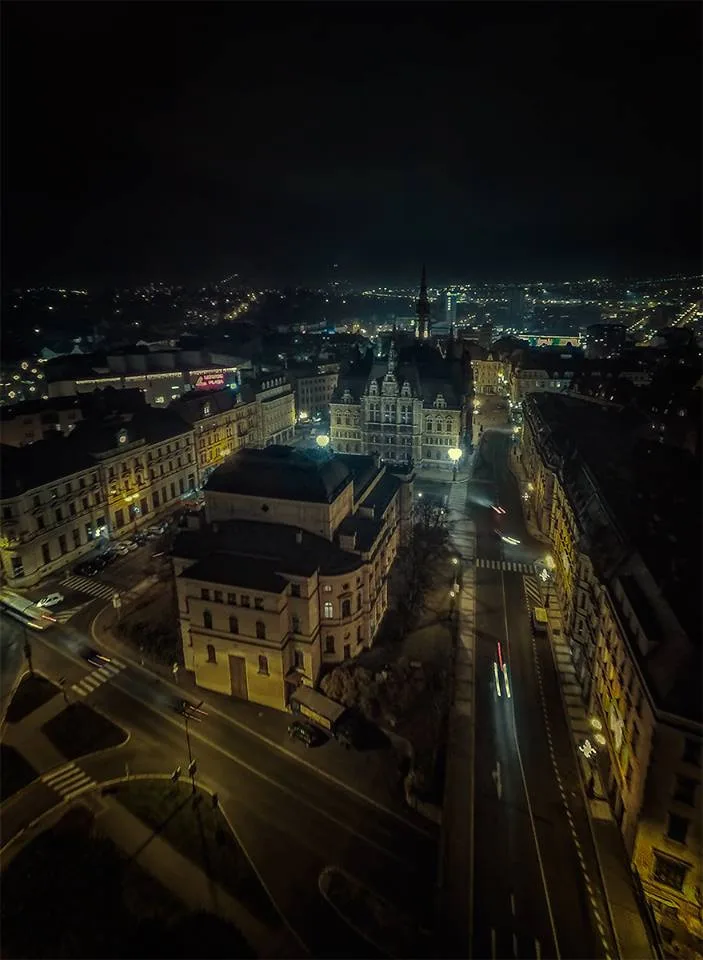 Noční Liberec. Foto: Jan Mocňák