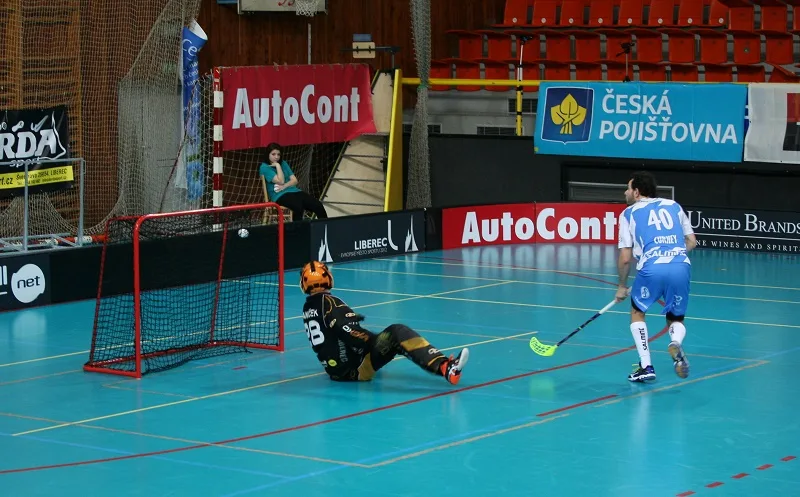 Florbalisté Liberce nečekaně trápili Boleslav, nakonec podlehli 3:5