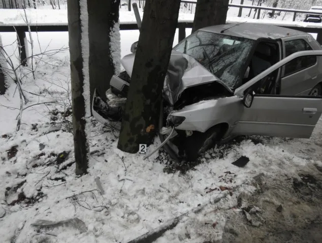 Spolujezdec utrpěl těžké poranění. Foto: Policie ČR