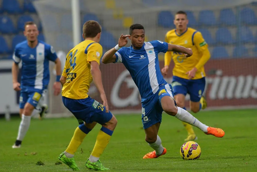 Djika Douglas v prvním zápase otevřel skóre. Foto: Jaroslav Appeltauer