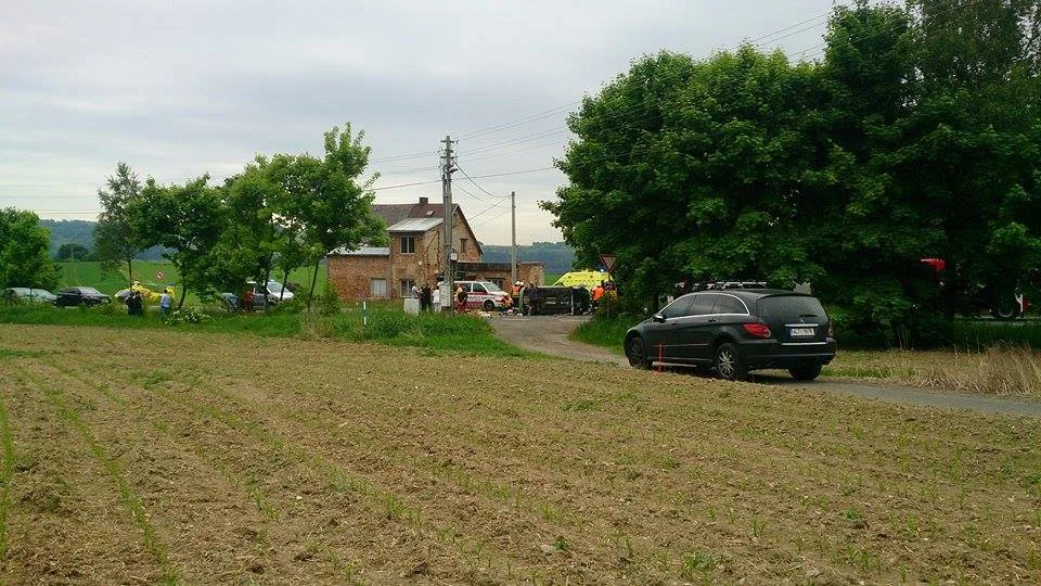 Nehoda u Rychnova. Foto: Mala Suva