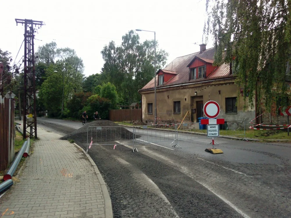Uzavřená Kubelíkova ulice.