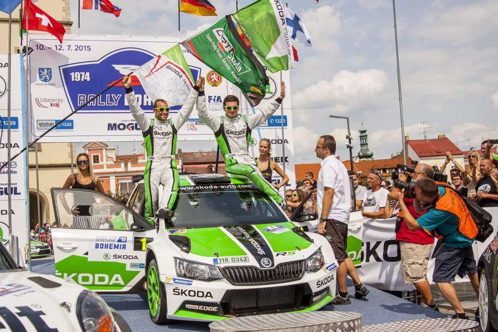 Vítězná radost. Foto: Rally Bohemia