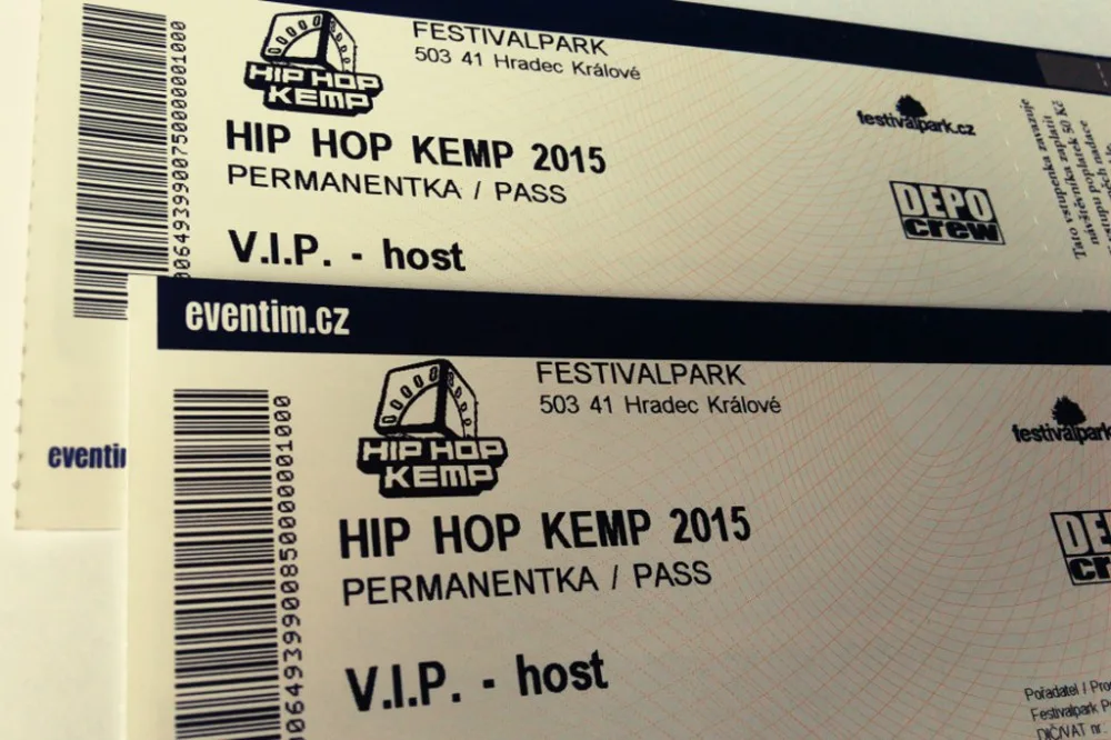 VIP vstupenky na Hip Hop Kemp