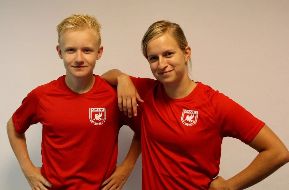 Matěj Říha s trenérkou Terezou Matějkovou. Foto: Gryf