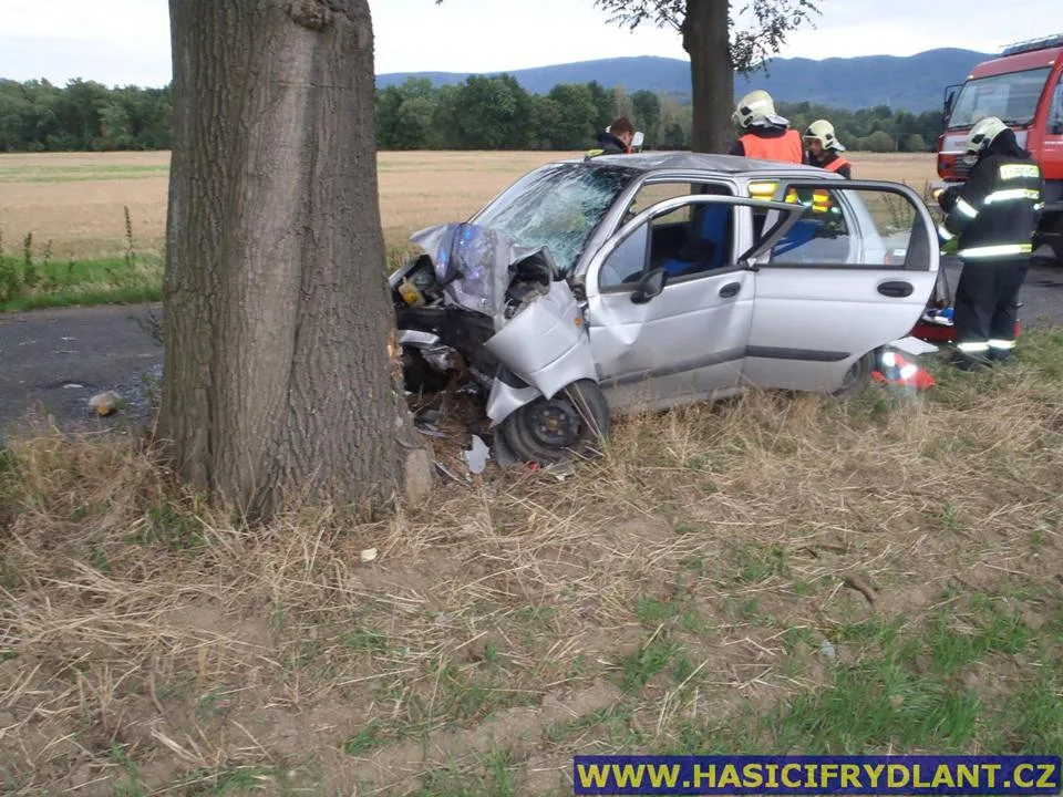 Tragická nehoda v Raspenavě. Foto: Hasiči Frýdlant
