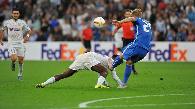Zázrak v Marseille! Slovan zvítězil díky jediné střele na branku. Foto: Jaroslav Appeltauer