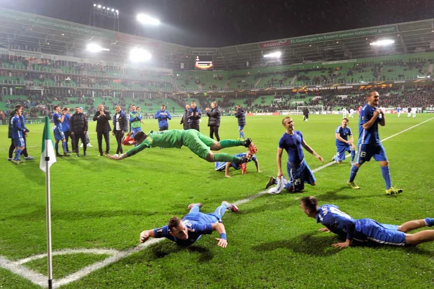 Radost fotbalistů Slovanu
