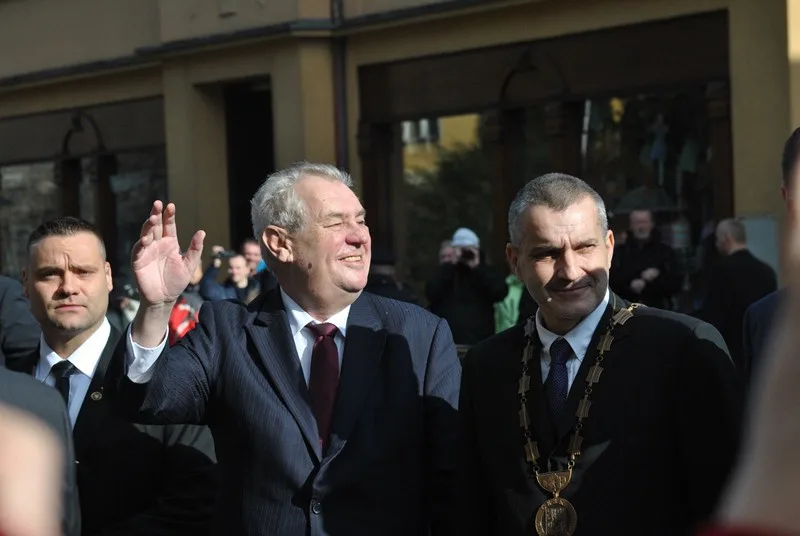 Miloš Zeman v Tanvaldu