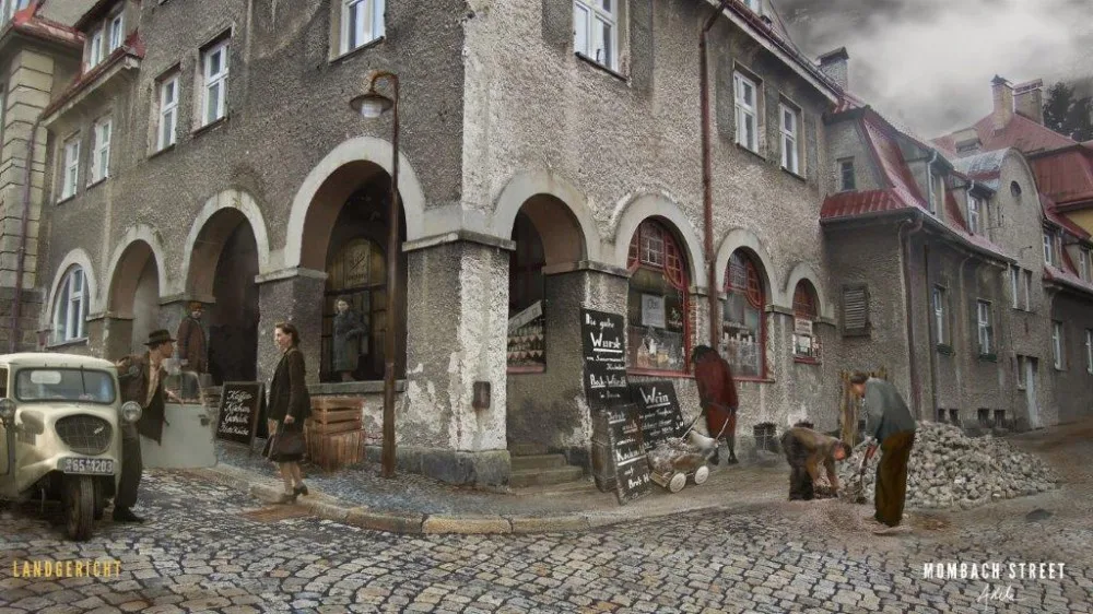 Náměstí Pod Branou jako Mombach Strasse.