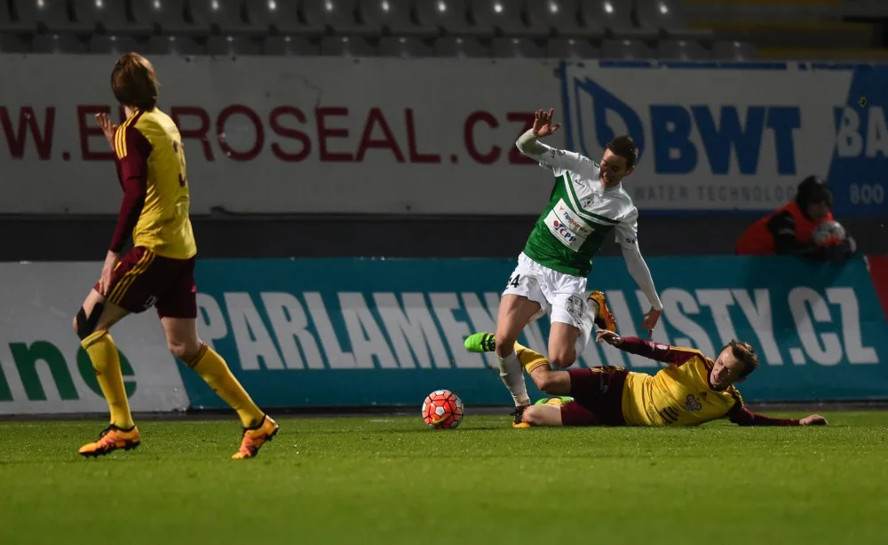 Jablonec díky dvěma gólům Doležala postoupil v poháru přes Duklu
