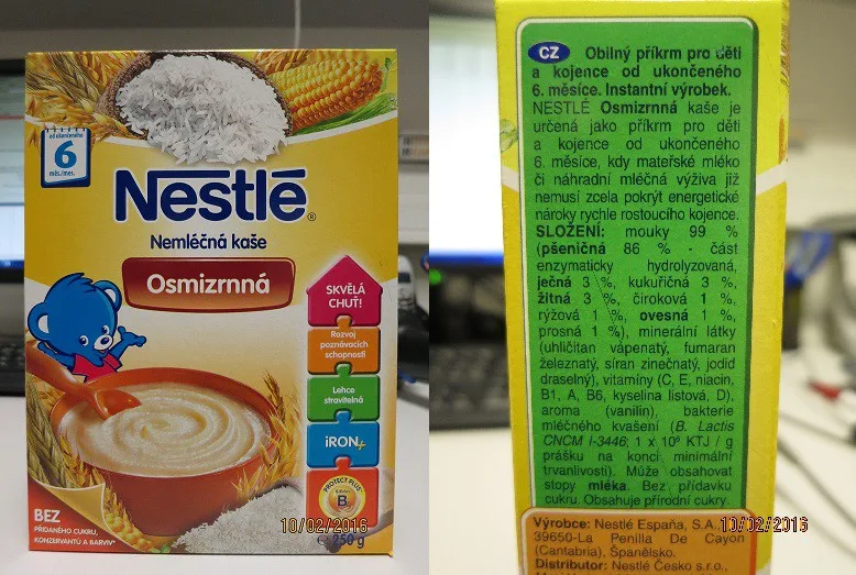 Inspekce nařídila stáhnout z regálů kaši Nestlé. Obsahuje vysoké množství nebezpečného atropinu
