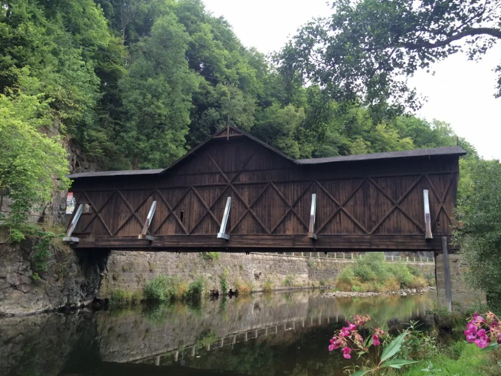 Dřevěný most v Bystré nad Jizerou
