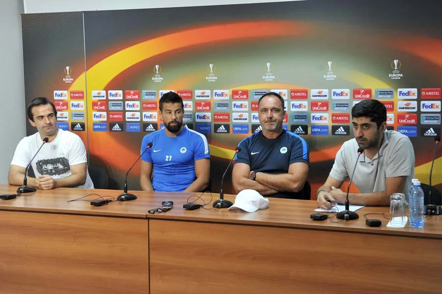 Tisková konference před zápasem