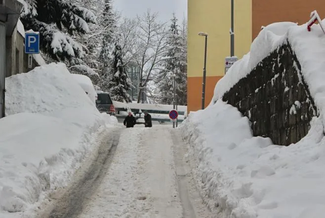 Sníh v Jablonci nad Nisou