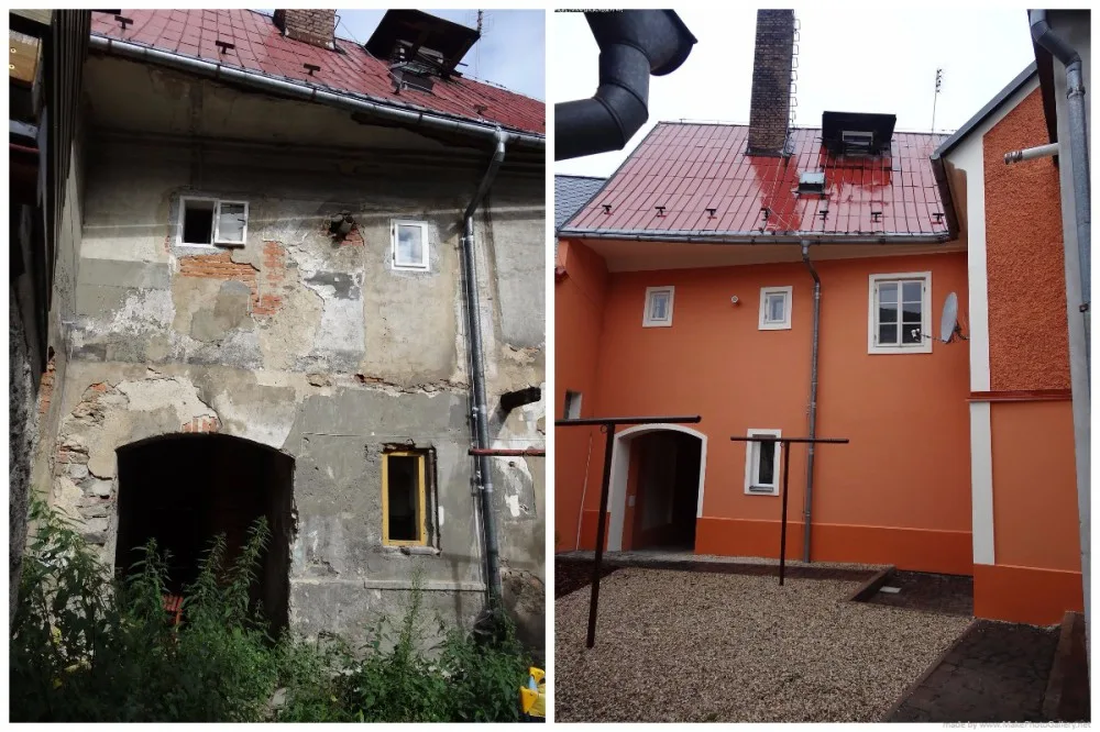 dvorek Zámecká ulice