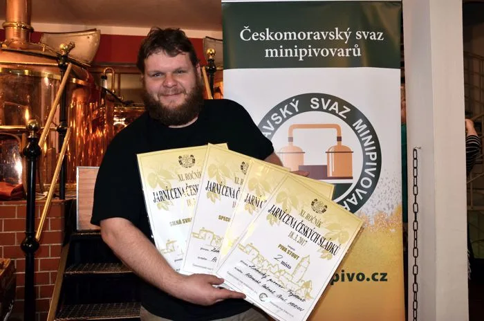 Sládek frýdlantského pivovaru a ocenění piv.