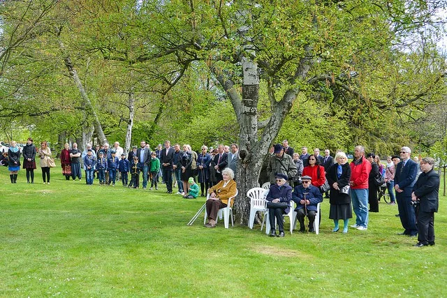 Lidé si připomněli konec druhé světové války.