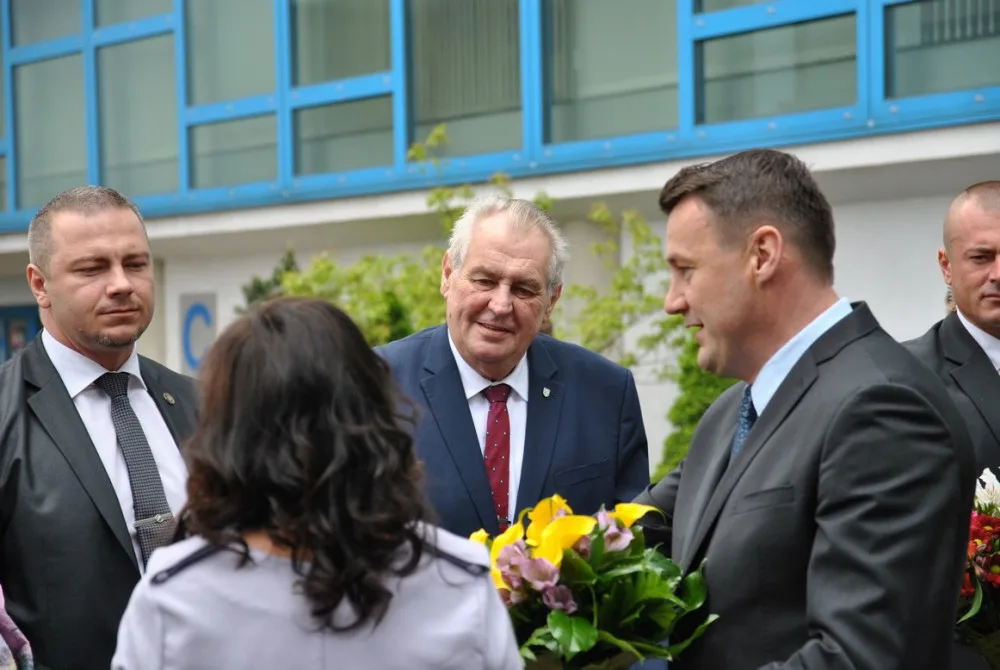 Miloš Zeman na krajském úřadě