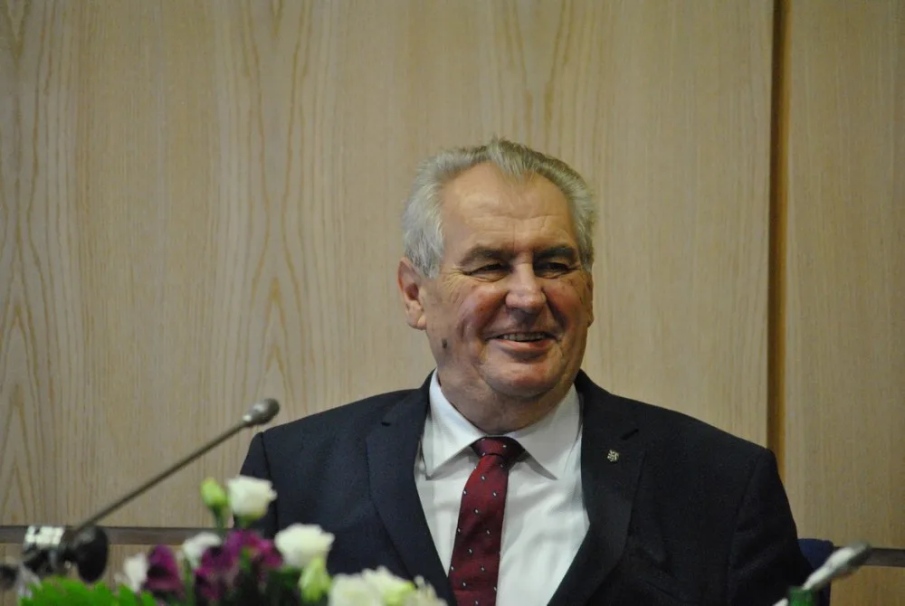 Miloš Zeman na krajském úřadě