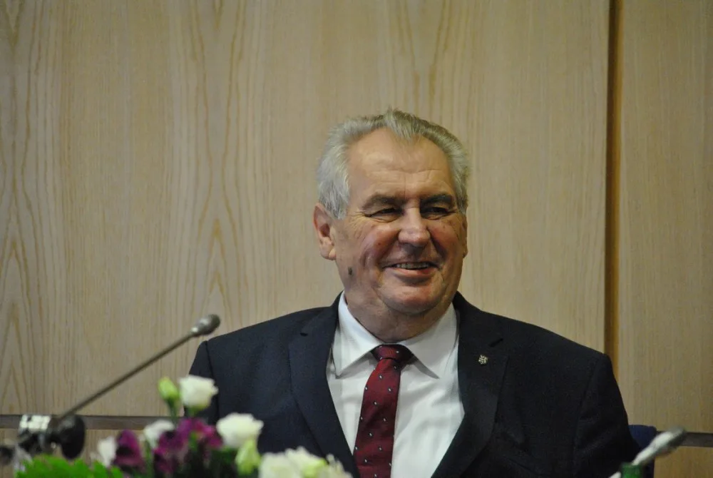 Miloš Zeman při návštěvě Liberce
