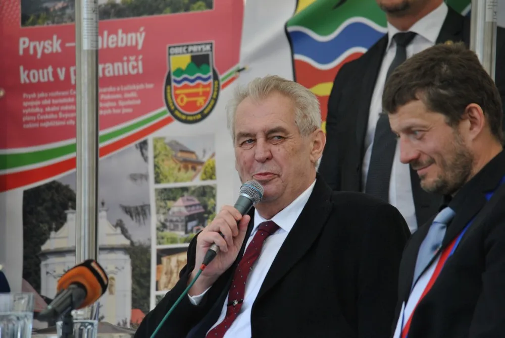 Miloš Zeman v Prysku