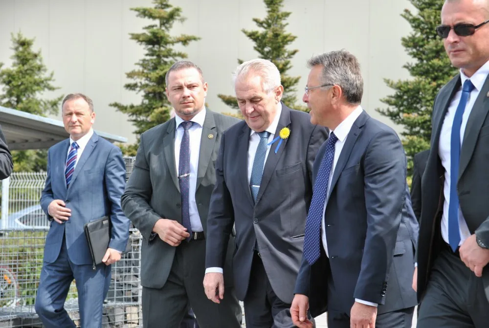 Miloš Zeman společně s Jiřím Opočenským (vpravo).