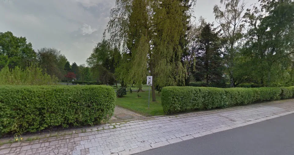 Park v Přemyslově ulici.