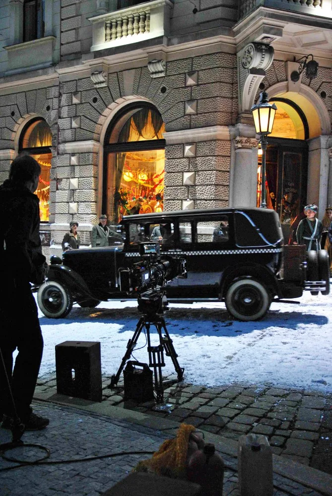 V centru Liberce nasněžilo, filmaři k vytvoření iluze nepotřebovali vodu ani mráz.