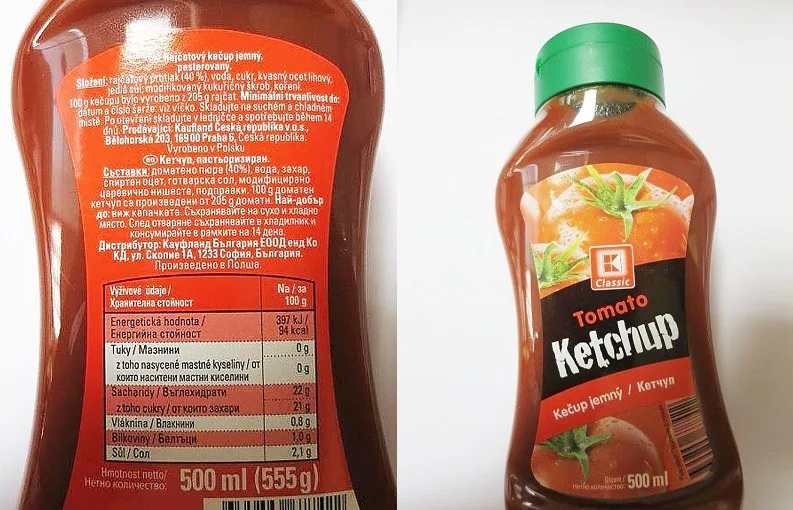 Kaufland lhal o složení svého kečupu, obsahoval o čtvrtinu méně rajčat než uváděla etiketa.