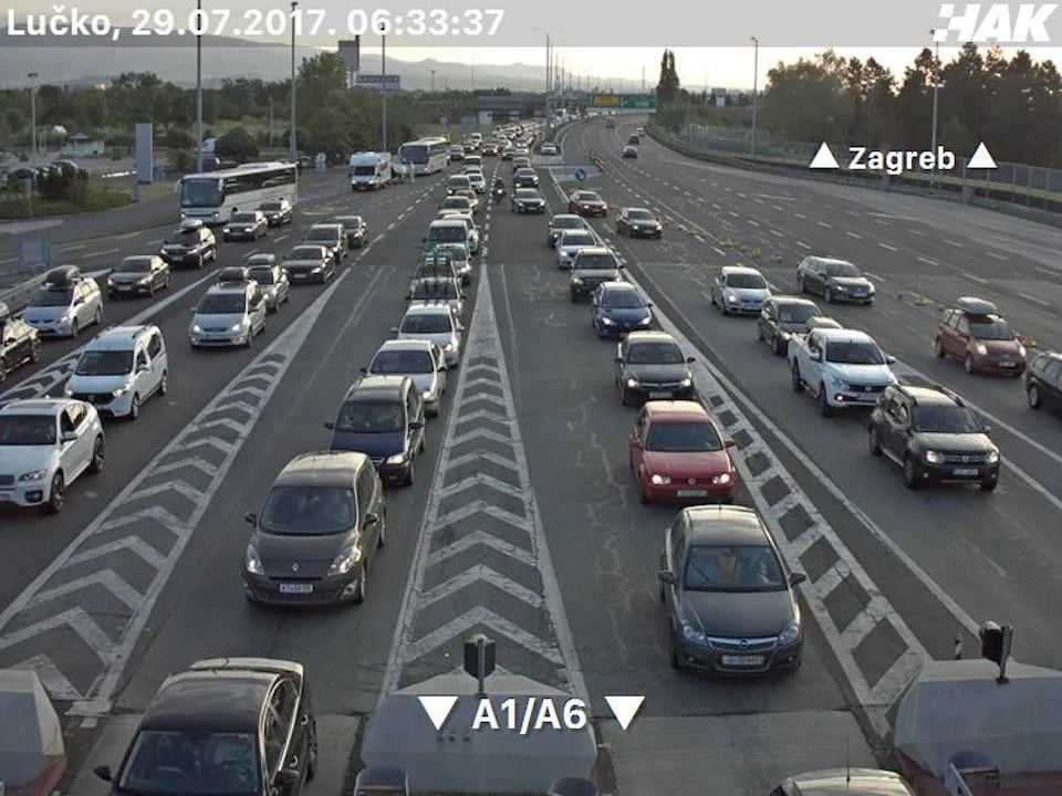 Mýtná brána Záhřeb Lučko.