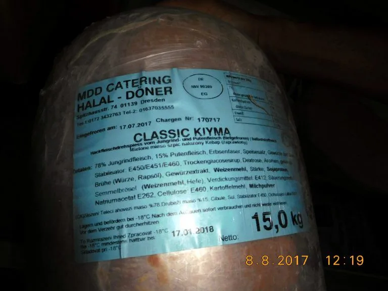 Kebab a gyros původem z Německa obsahoval nepovolené přídatné látky.