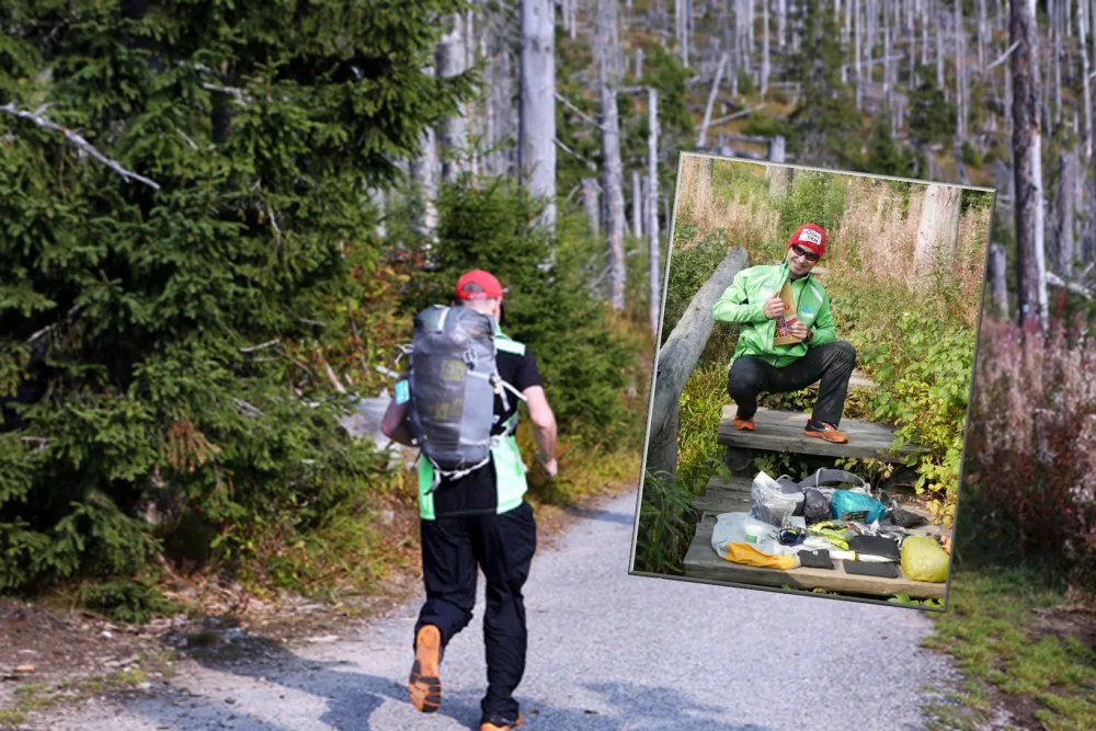 René Kujan chce během týdne zdolat 360 kilometrů.